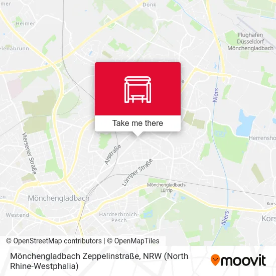 Карта Mönchengladbach Zeppelinstraße