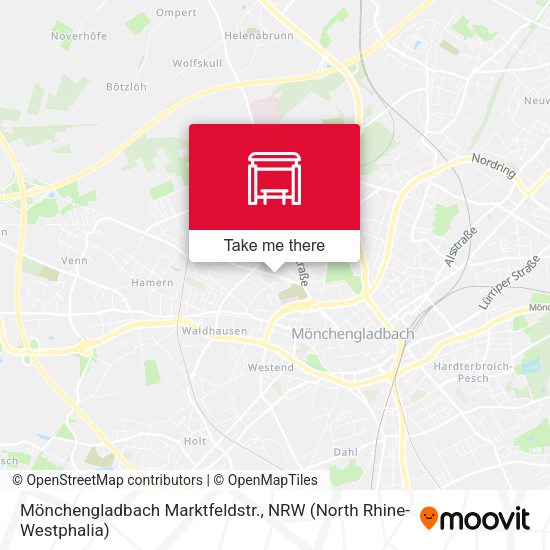 Карта Mönchengladbach Marktfeldstr.