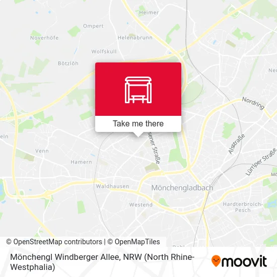 Карта Mönchengl Windberger Allee