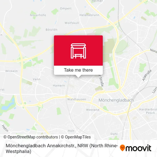 Карта Mönchengladbach Annakirchstr.