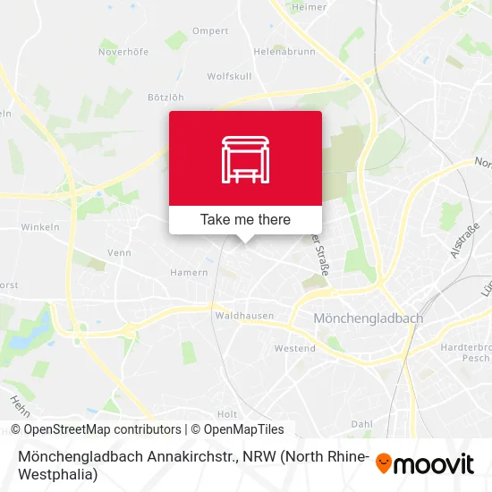 Карта Mönchengladbach Annakirchstr.