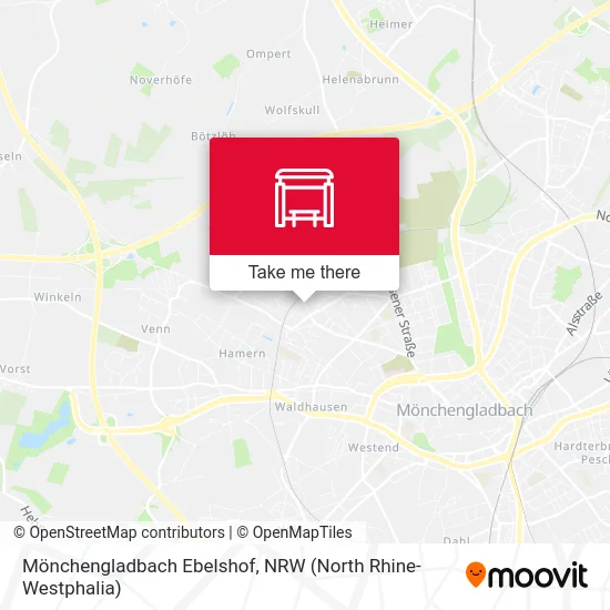 Карта Mönchengladbach Ebelshof