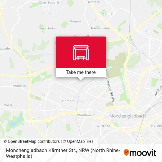 Карта Mönchengladbach Kärntner Str.