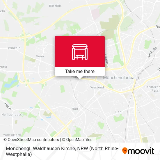 Карта Mönchengl. Waldhausen Kirche