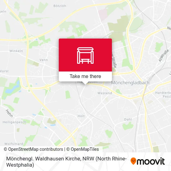 Карта Mönchengl. Waldhausen Kirche