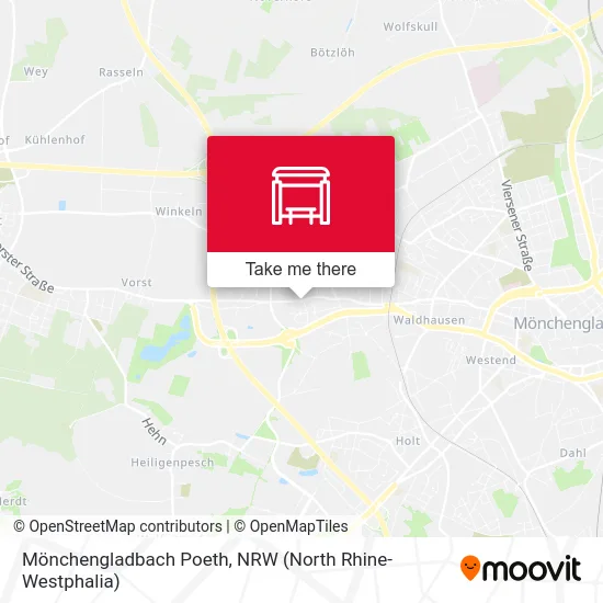 Карта Mönchengladbach Poeth