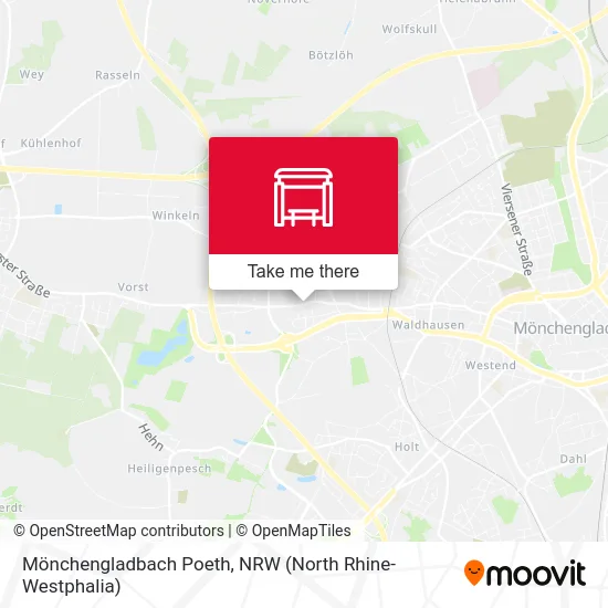 Карта Mönchengladbach Poeth