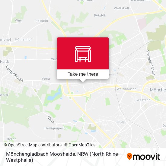 Mönchengladbach Moosheide map