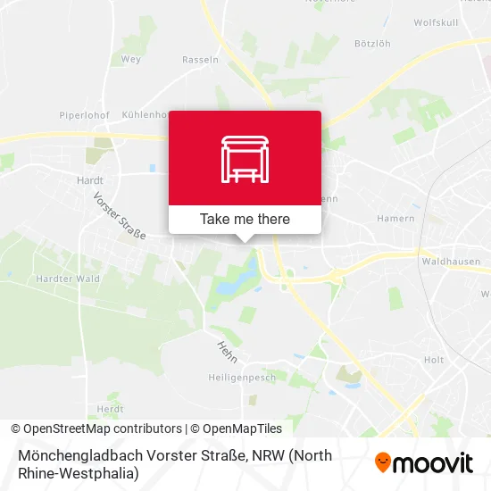 Карта Mönchengladbach Vorster Straße