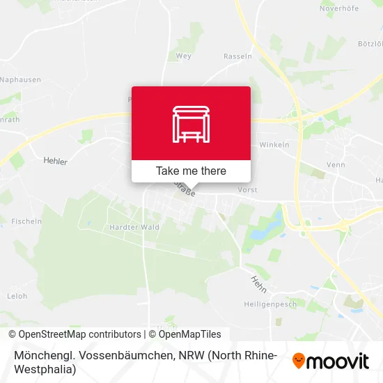 Карта Mönchengl. Vossenbäumchen