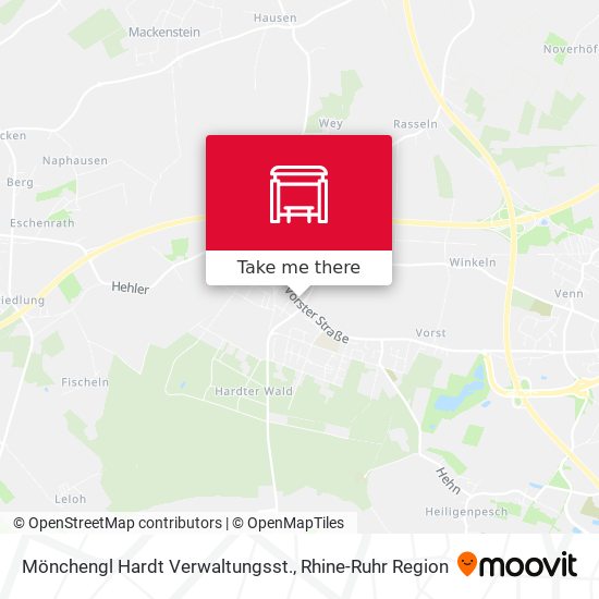 Mönchengl Hardt Verwaltungsst. map