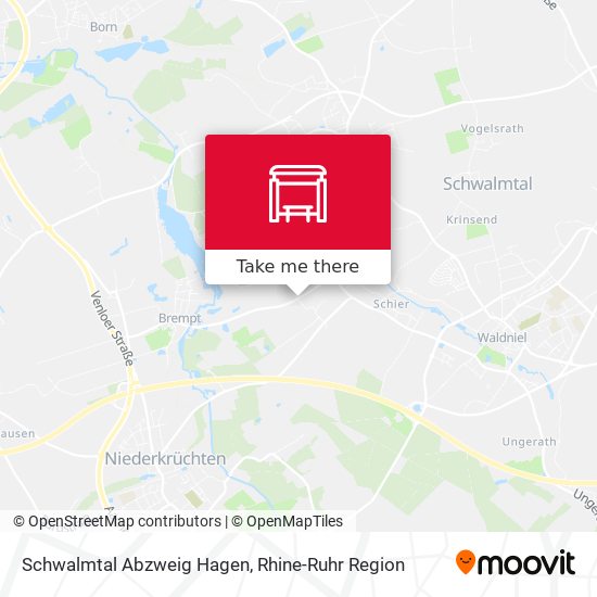 Schwalmtal Abzweig Hagen map