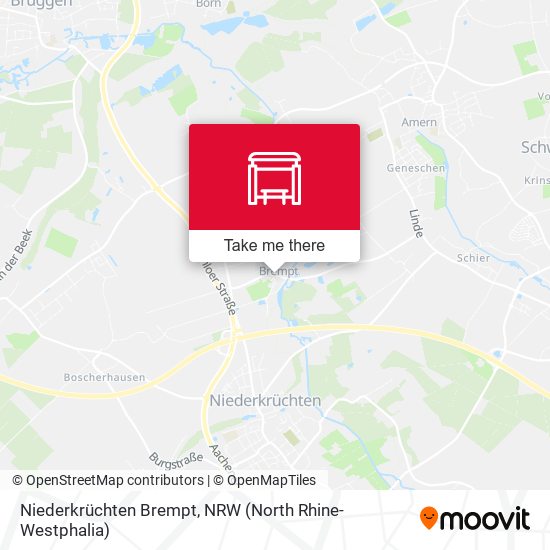 Niederkrüchten Brempt map