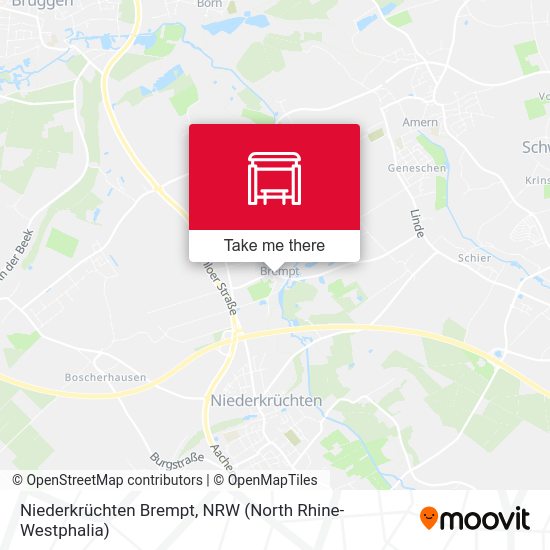 Niederkrüchten Brempt map