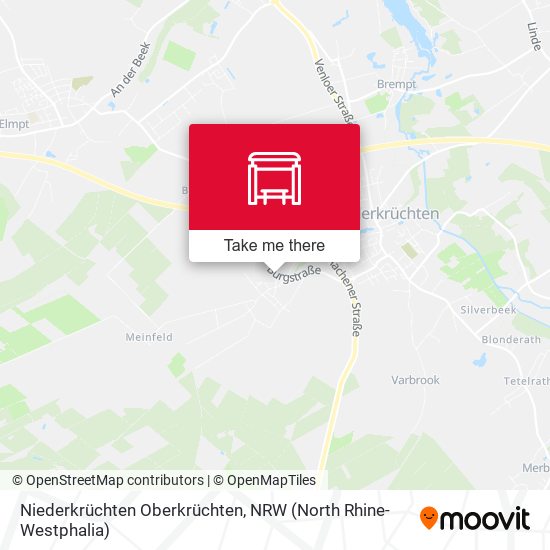 Niederkrüchten Oberkrüchten map