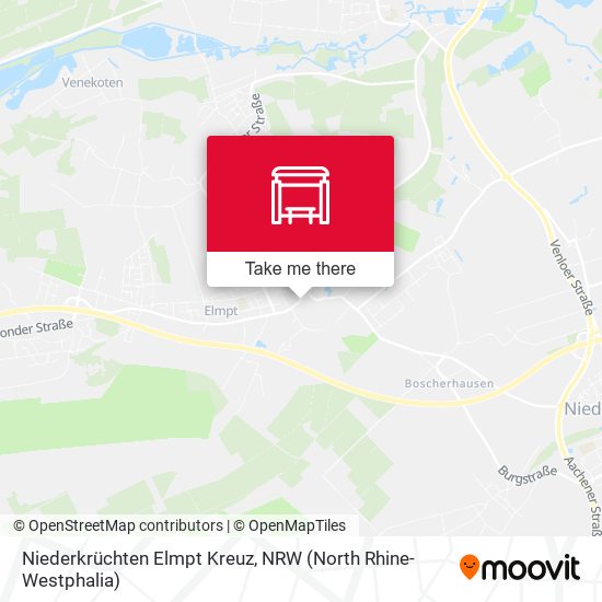Niederkrüchten Elmpt Kreuz map
