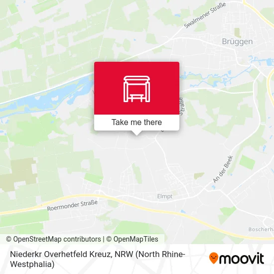 Карта Niederkr Overhetfeld Kreuz