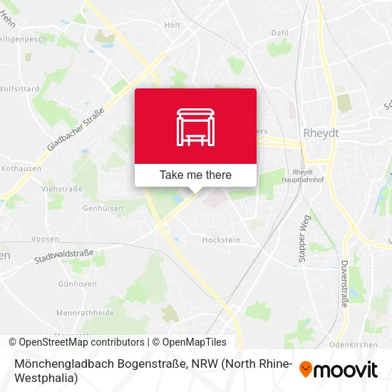 Карта Mönchengladbach Bogenstraße