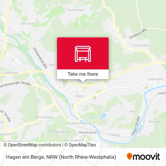 Карта Hagen am Berge