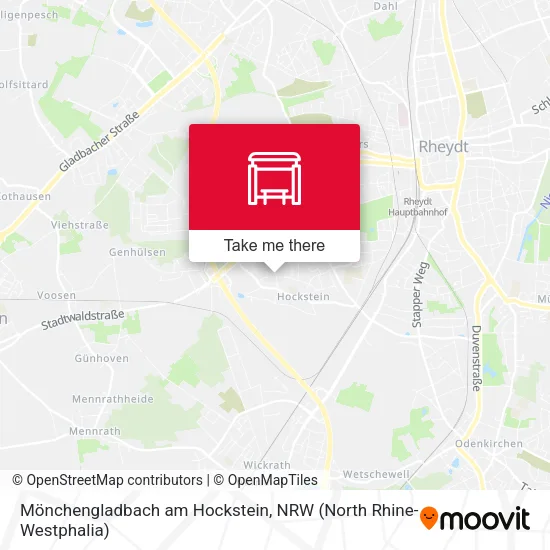 Карта Mönchengladbach am Hockstein
