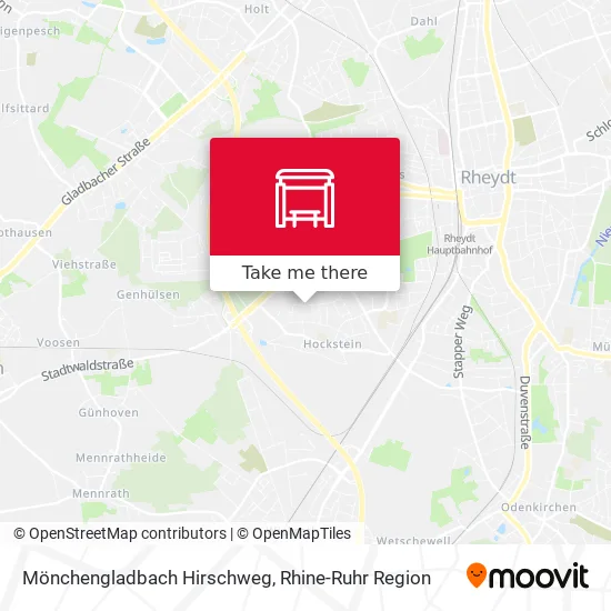 Карта Mönchengladbach Hirschweg