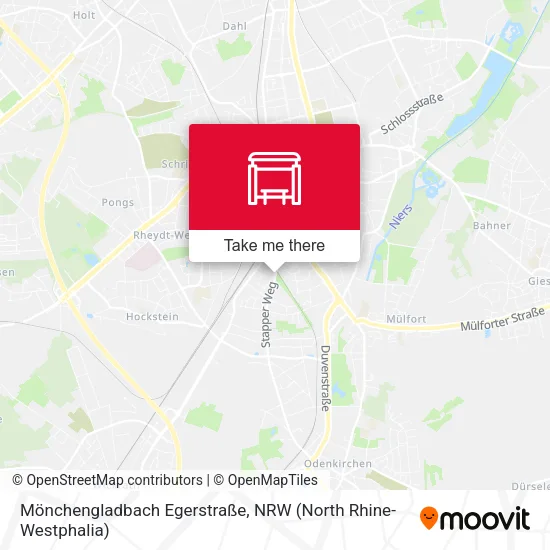 Карта Mönchengladbach Egerstraße