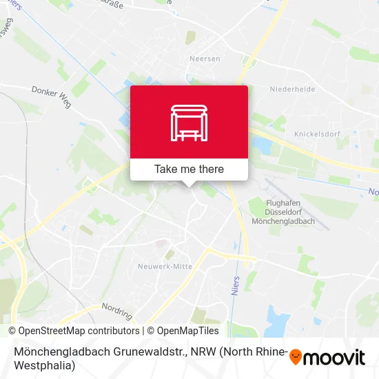 Карта Mönchengladbach Grunewaldstr.