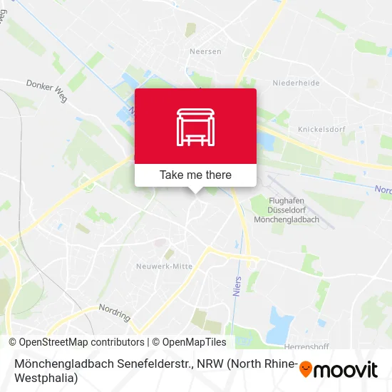 Карта Mönchengladbach Senefelderstr.