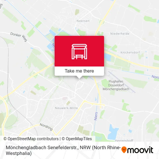 Карта Mönchengladbach Senefelderstr.