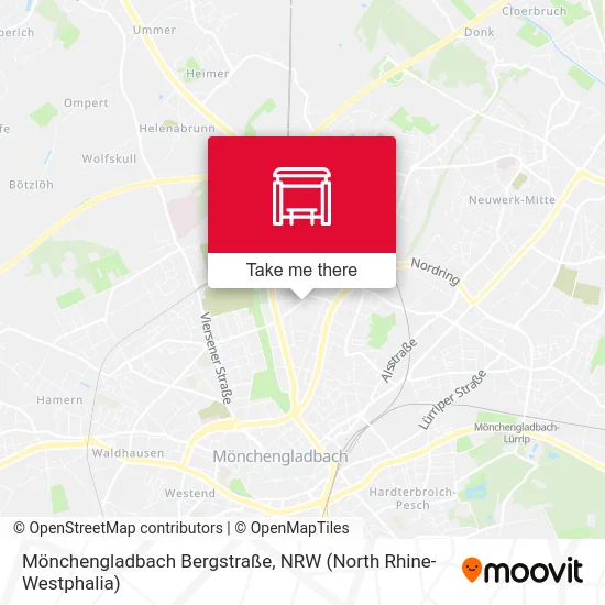 Карта Mönchengladbach Bergstraße