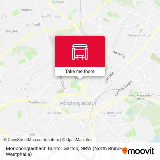 Карта Mönchengladbach Bunter Garten