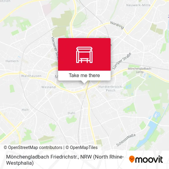 Карта Mönchengladbach Friedrichstr.