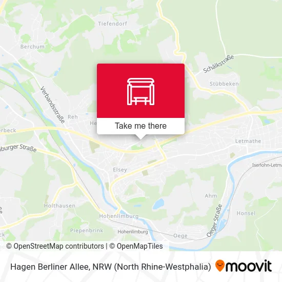 Hagen Berliner Allee map