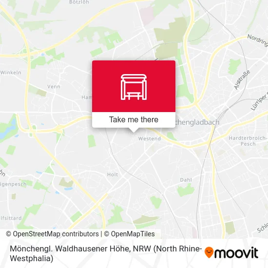 Карта Mönchengl. Waldhausener Höhe