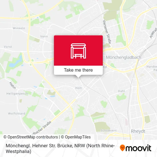 Карта Mönchengl. Hehner Str. Brücke