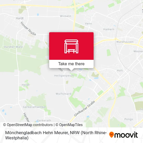 Карта Mönchengladbach Hehn Meurer