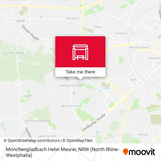 Карта Mönchengladbach Hehn Meurer
