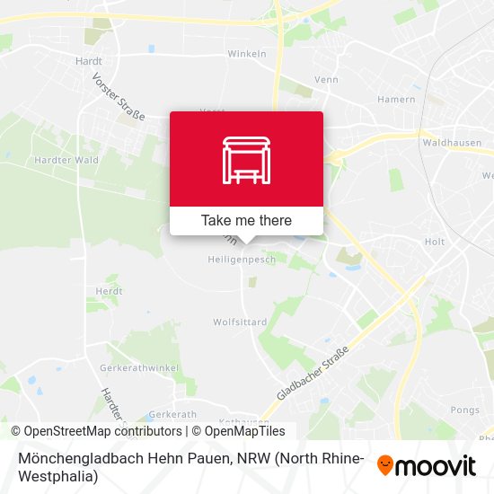 Mönchengladbach Hehn Pauen map
