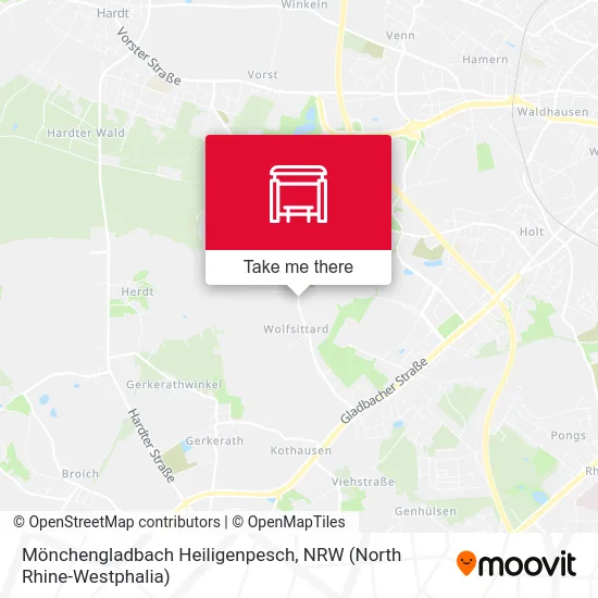 Карта Mönchengladbach Heiligenpesch