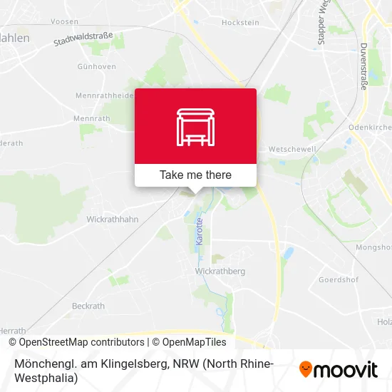 Карта Mönchengl. am Klingelsberg