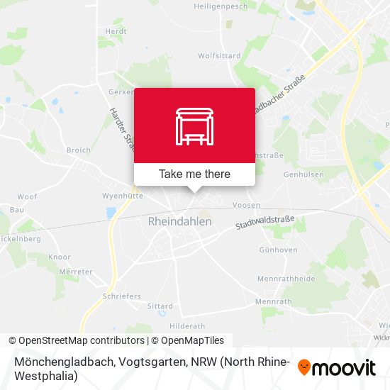 Mönchengladbach, Vogtsgarten map