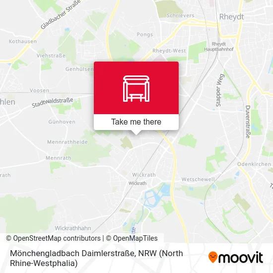 Карта Mönchengladbach Daimlerstraße