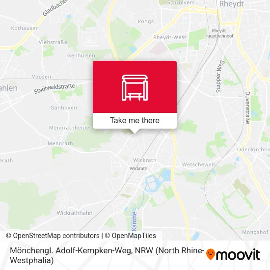 Карта Mönchengl. Adolf-Kempken-Weg