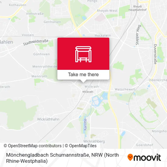 Карта Mönchengladbach Schumannstraße