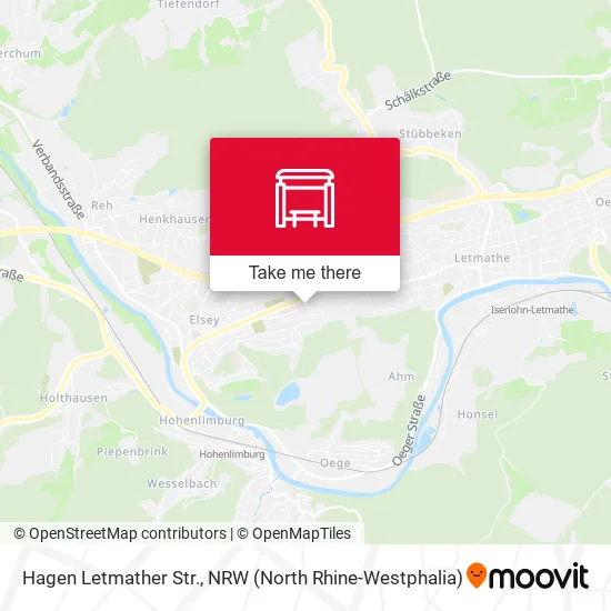 Hagen Letmather Str. map