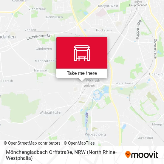 Карта Mönchengladbach Orffstraße