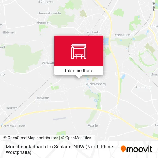 Карта Mönchengladbach Im Schlaun