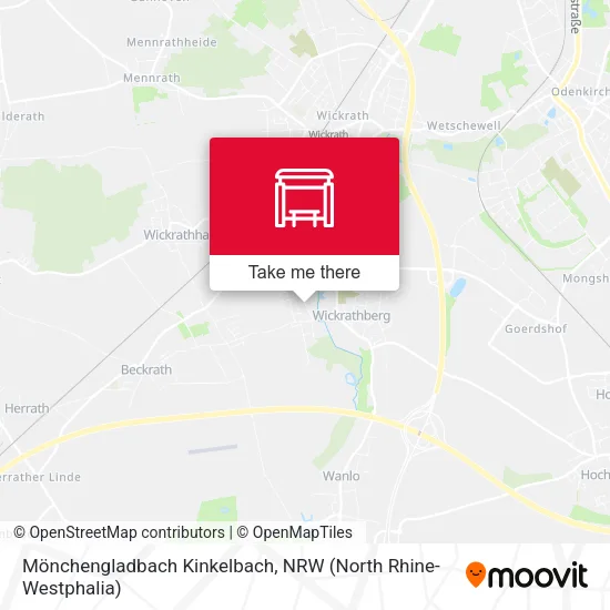 Карта Mönchengladbach Kinkelbach