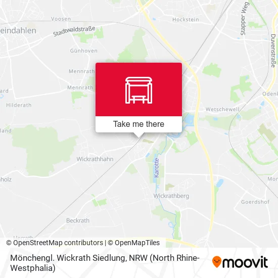 Карта Mönchengl. Wickrath Siedlung