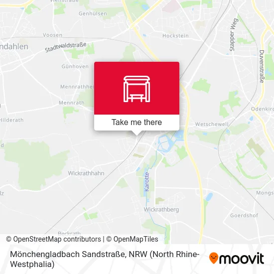 Карта Mönchengladbach Sandstraße